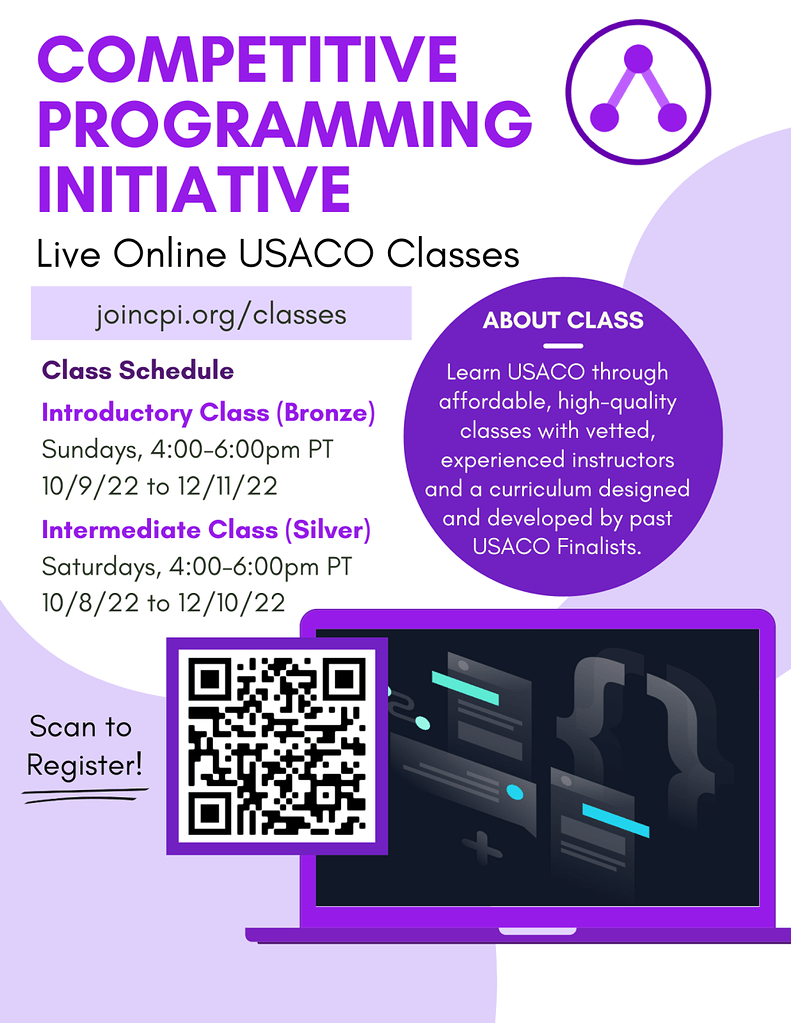Live Online USACO Classes! - Announcements - USACO Forum